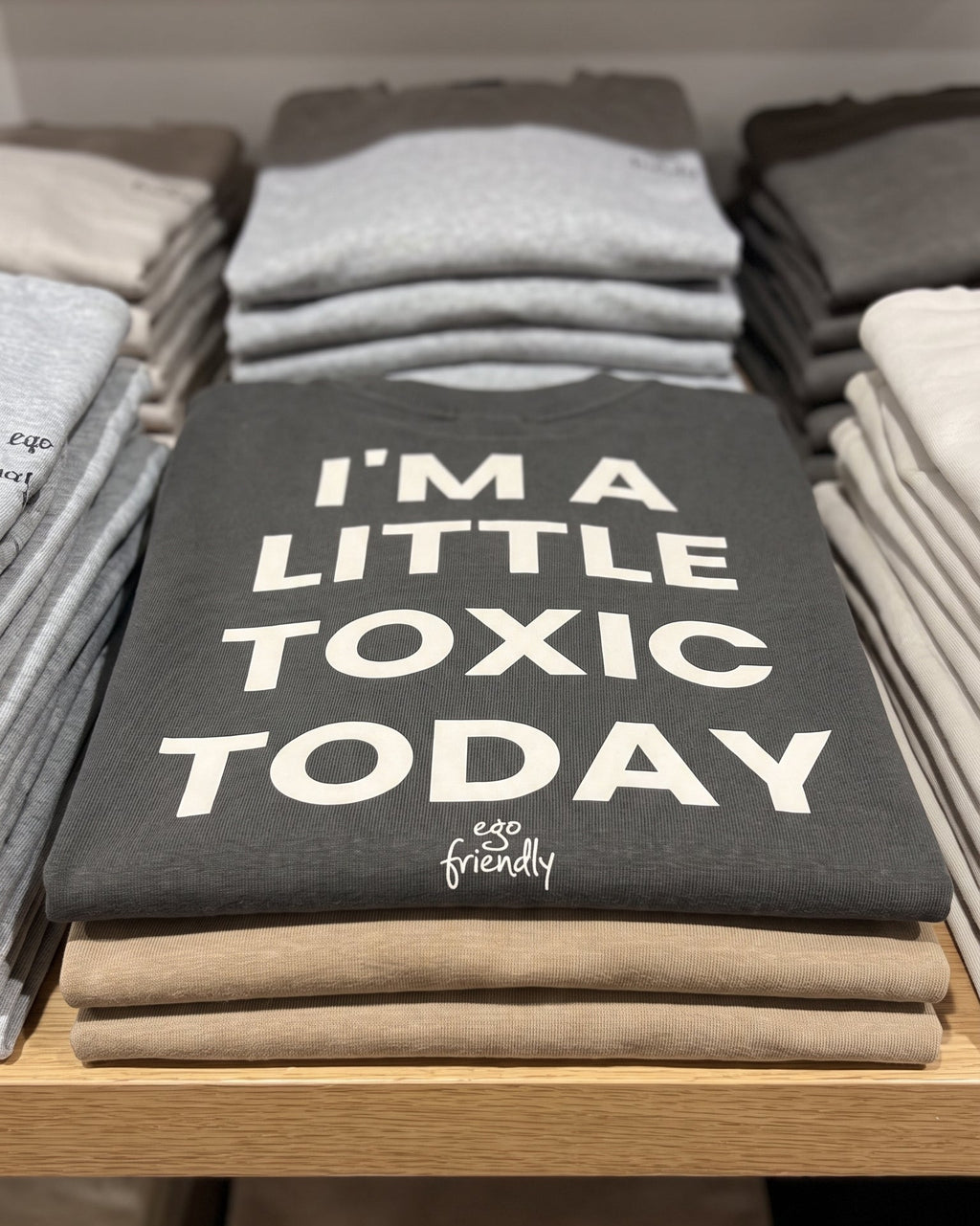 I'm A Little Toxic Today Back Print Tee | Funny Mood Shirt (Black)